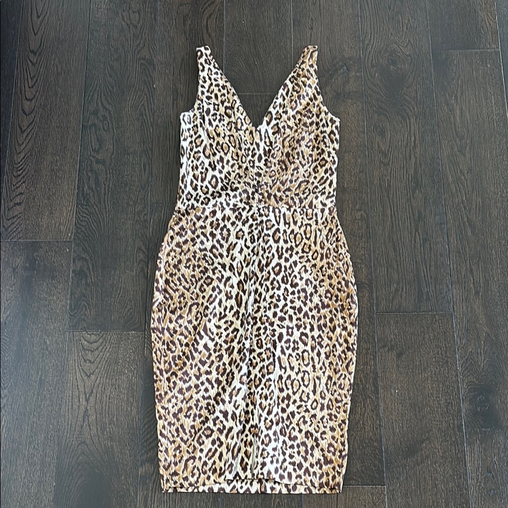 Dolce Gabbana Leopard Print Dress Y2K - Picture 4 of 8